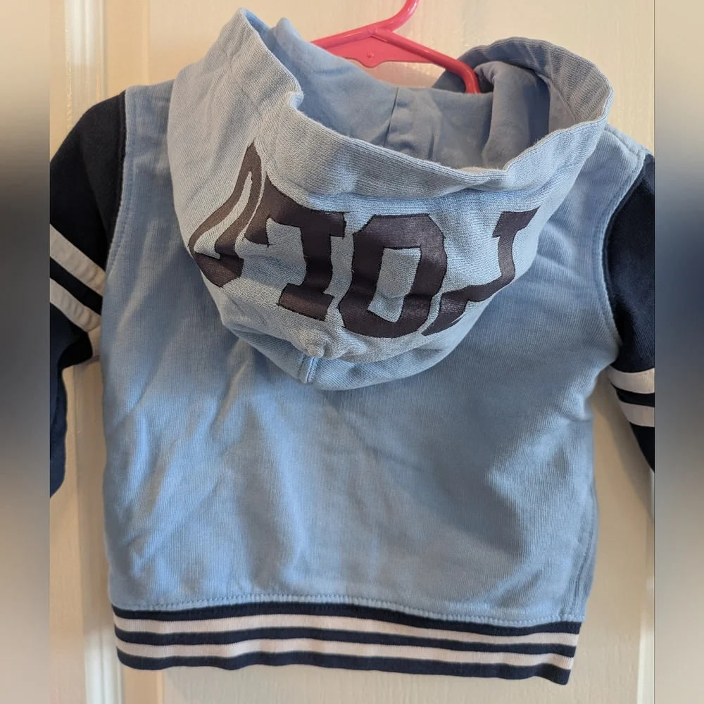 Polo Ralph Lauren Infant French Terry Zip Hoodie Big Pony Patch Preppy Size 18M